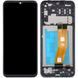 Дисплей для Samsung Galaxy A14 4G A145F(жёлтый шлейф) с сенсором и рамкой черный