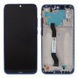 Дисплей для Xiaomi Redmi Note 8T с сенсором и синей рамкой черный