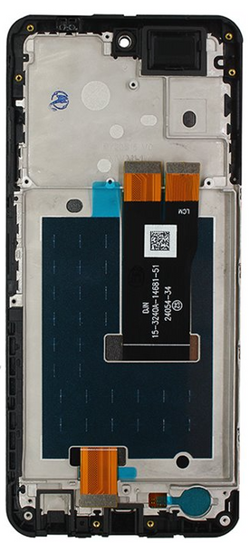 Дисплей для ZTE Blade A75 5G с рамкой черный