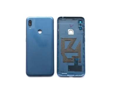 Задняя крышка для Huawei Y6 2019 MRD-LX1, Y6 Prime 2019 с отверстием под сканер синяя