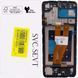 Дисплей для Samsung Galaxy A05 A055F з сенсором та рамкою чорний (GH82-21236A) Original