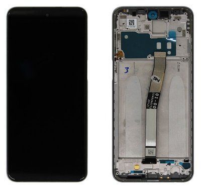 Дисплей для Xiaomi Redmi Note 9S, Redmi Note 9 Pro з сенсором та рамкою чорний