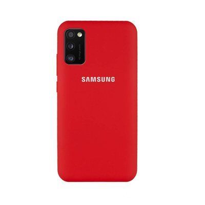 Чехол-накладка Silicone Case Samsung Galaxy A41 (2020) A415F Raspberry Red