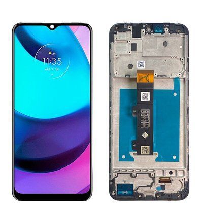 Дисплей для Motorola Moto E20 XT2155 з сенсором та рамкою чорний