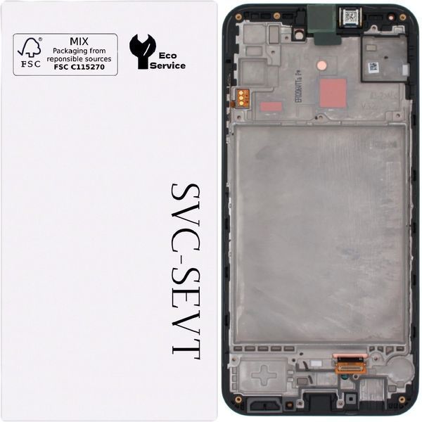 Дисплей для Samsung M156 Galaxy M15 з рамкою чорний GH82-34683A ORIGINAL