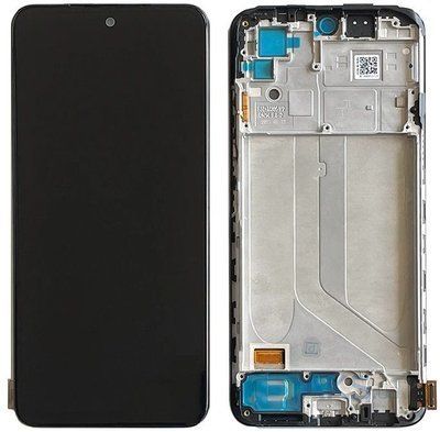 Дисплей для Xiaomi Redmi Note 10 4G, Redmi Note 10s з сенсором та рамкою чорний OLED M2101K7BG, M2101K7BI, M2101K7BNY, M2101K7BL, M2101K7AI, M2101K7AG