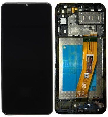 Дисплей для Samsung Galaxy A04E A042F с сенсором и рамкой черный (GH82-25250A) Original