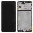 Дисплей для Samsung M515 M51 2020 з сенсором та рамкою чорний (GH82-23568A) ORIGINAL