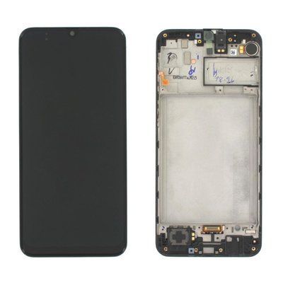 Дисплей для Samsung M215F Galaxy M21, M305F, M307F, M315F с сенсором и рамкой черный TFT
