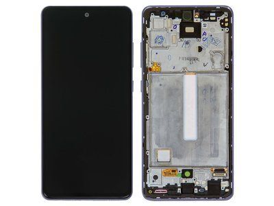 Дисплей для Samsung Galaxy A52 A525F, A526 с сенсором и фиолетовой рамкой (GH82-25230C) ORIGINAL