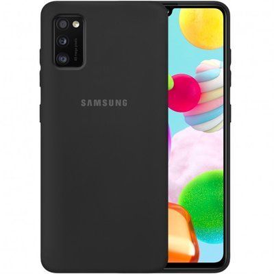 Чехол-накладка Silicone Case Samsung Galaxy A41 (2020) A415F Black