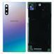 Задняя крышка для Samsung Galaxy Note 10 N970F со стеклом камеры серебристая