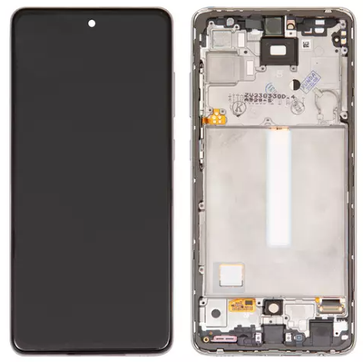 Дисплей для Samsung Galaxy A52 A525F, A526 с сенсором и белой рамкой (GH82-25230D) ORIGINAL