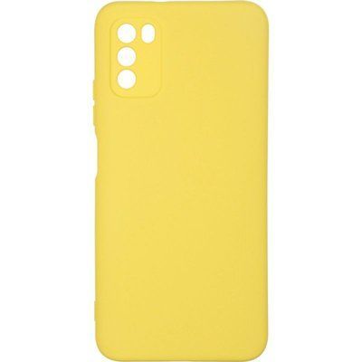 Чехол-накладка Silicone Case Xiaomi Poco M3 Yellow