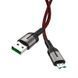 Кабель Hoco U68 Gusto flash charging MicroUSB 4A (1200мм) красный