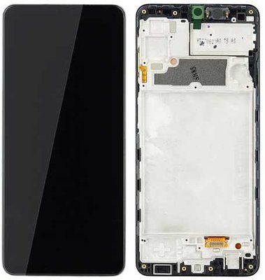 Дисплей для Samsung Galaxy A22 A225F с сенсором и рамкой черный (GH82-25944A) ORIGINAL