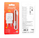 Зарядный блок Borofone BA64A (1USB/2.1A) + кабель Lightning белый