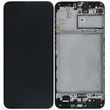 Дисплей для Samsung M225 Galaxy M22 с сенсором и рамкой черный (GH82-26153A) ORIGINAL