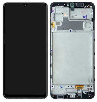 Дисплей для Samsung M325 Galaxy M32 с сенсором и рамкой черный (GH82-26193A) ORIGINAL