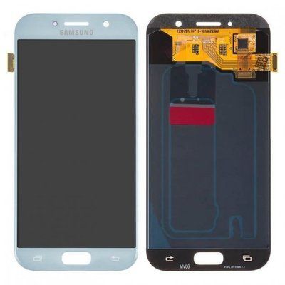 Дисплей для Samsung Galaxy A5 A520F 2017 с сенсором голубой TFT