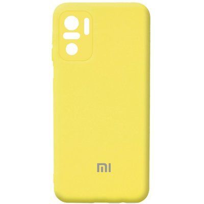 Чехол-накладка Silicone Case Xiaomi Redmi Note 10, Redmi Note 10 Pro (2020) Yellow