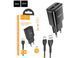 Зарядний блок Hoco C88A (2USB, 2.4A) + кабель Type-C чорний