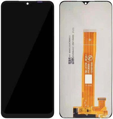 Дисплей для Samsung A127 Galaxy A12 2021 с сенсором черный (GH82-26485A) ORIGINAL