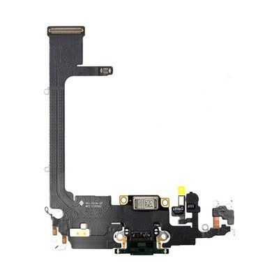 Шлейф Apple iPhone 11 Pro з роз'ємом зарядки та мікрофоном зелений ORIGINAL