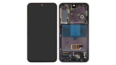 Дисплей для Samsung S901 Galaxy S22 с рамкой черный GH82-27520A ORIGINAL
