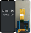 Дисплей для Ulefone Note 14 с сенсором черный