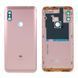 Задняя крышка для Xiaomi Redmi Note 6 Pro, со стеклом камеры розовая