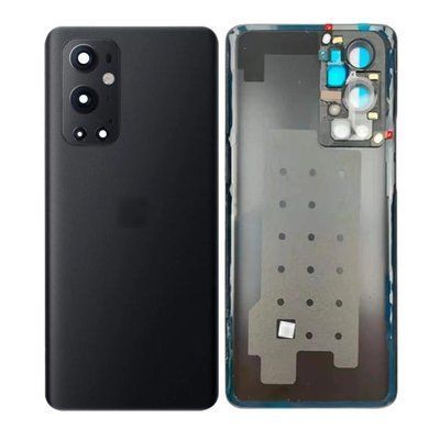 Задня кришка для OnePlus 9 Pro LE2121, LE2125, LE2123, LE2120, LE2127 чорна зі склом камери