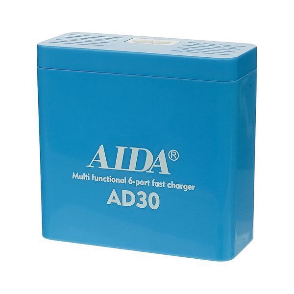 Мережева зарядна станція Aida AD30 (5 USB / 1 Type-C, Fast Charge 3.0, 40W)