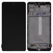 Дисплей для Samsung M526 Galaxy M52 з сенсором та рамкою чорний (GH82-27094A) ORIGINAL