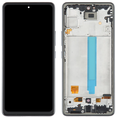Дисплей для Samsung A536B Galaxy A53 с сенсором и рамкой черный OLED
