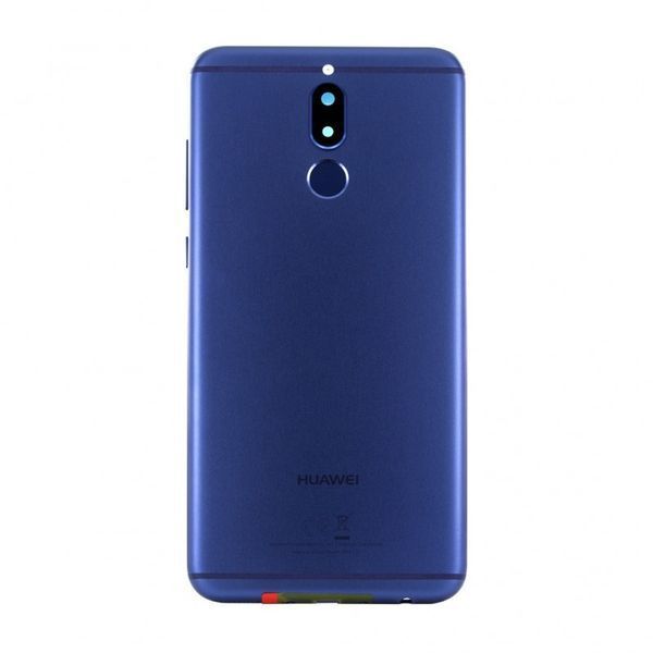 Задняя крышка для Huawei Mate 10 lite RNE-L01, RNE-L21 синяя, со стеклом камеры