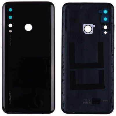 Задняя крышка для Huawei P Smart 2019 (POT-LX1) со стеклом камеры черная