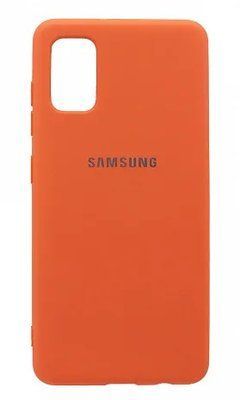 Чехол-накладка Silicone Case Samsung Galaxy A41 (2020) A415F Orange