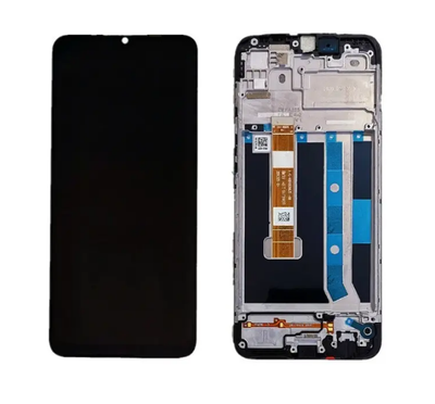 Дисплей для Oppo A15 2020, Oppo A15s (FPC-HTF065H067-A0) з сенсором та рамкою чорний