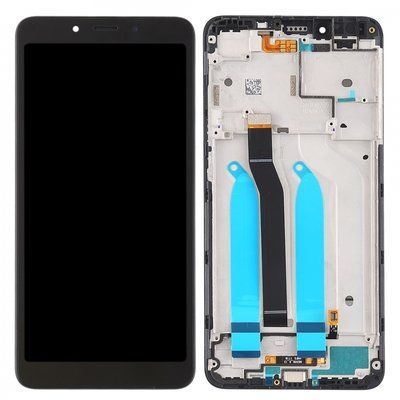 Дисплей для Xiaomi Redmi 6, Redmi 6A з сенсором, з рамкою та датчиком чорний ORIGINAL (560610038033)