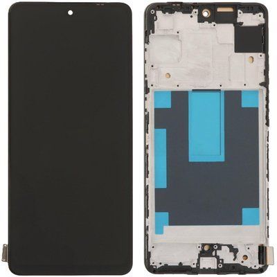 Дисплей для Samsung M556 Galaxy M55 с рамкой черный TFT