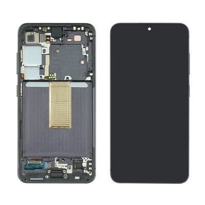 Дисплей для Samsung S911 Galaxy S23 5G с рамкой черный GH82-30480A ORIGINAL
