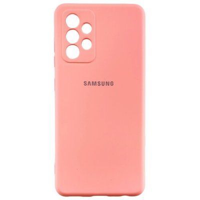 Чехол-накладка Silicone Case Samsung Galaxy A52 (2021) A525F Peach