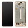 Дисплей для Samsung Galaxy A33 5G A336B с сенсором и золотой рамкой (GH82-28143D) ORIGINAL