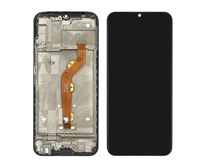Дисплей для Tecno Camon 12 CC7, Spark 4 KC2 з сенсором та рамкою чорний