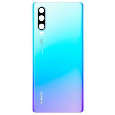 Задняя крышка для Huawei P30 ELE-L29 со стеклом камеры белая