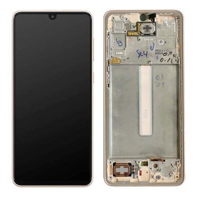Дисплей для Samsung Galaxy A33 5G A336B с сенсором и золотой рамкой (GH82-28143D) ORIGINAL