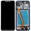 Дисплей для Huawei P Smart Plus INE-LX1, Nova 3i с сенсором и синей рамкой, копия высокого качества черный