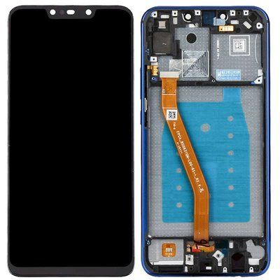 Дисплей для Huawei P Smart Plus INE-LX1, Nova 3i з сенсором та синьою рамкою, копія високої якості чорний