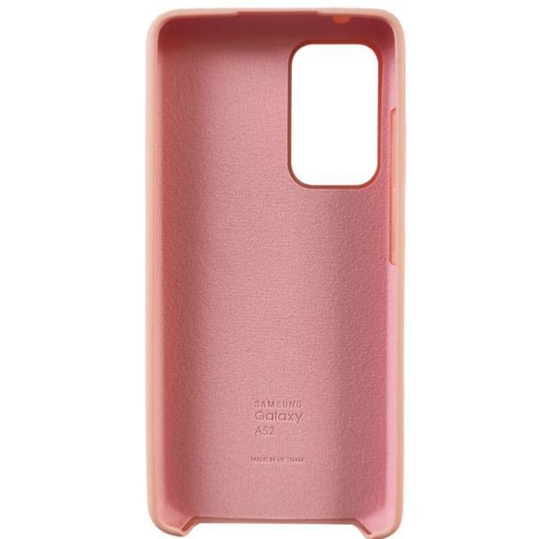 Чохол-накладка Silicone Case Samsung Galaxy A52 (2021) A525F Pink
